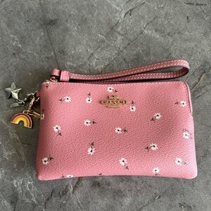 Coach Floral Wristlet